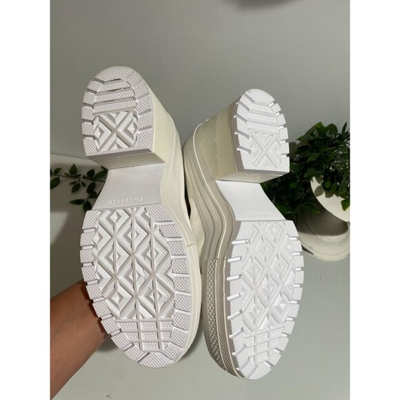 CONVERSE Chuck 70 De Luxe Heel Western Hi Platform A10335C Size Women’s 10.5 Whi - Picture 15 of 16